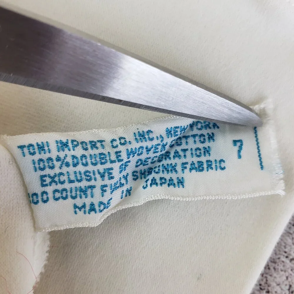 Vintage TONI Import Co Japan White Gloves 50s 60s size 7